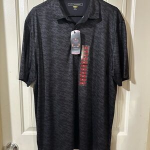 Greg Norman Play Dry XL Gray/Black Golf Shirt